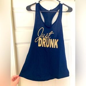 Medium dark blue tank top